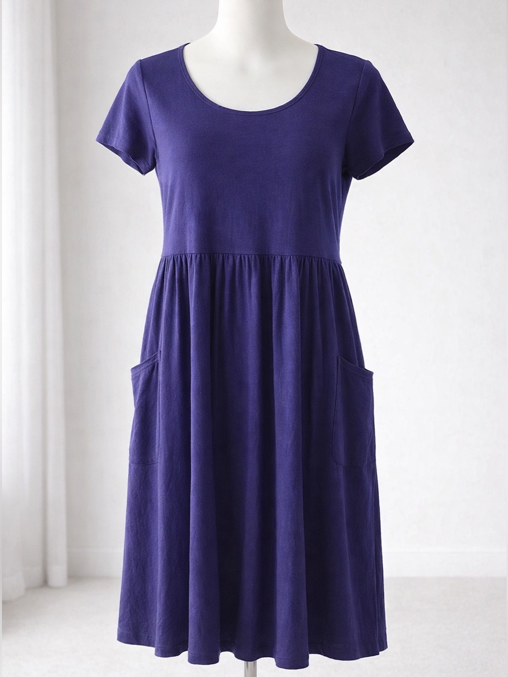 J. Jill Purple Pocket Minimalist Comfy Classic Dress M